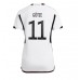 Billige Tyskland Mario Gotze #11 Hjemmebane Fodboldtrøjer Dame VM 2022 Kortærmet